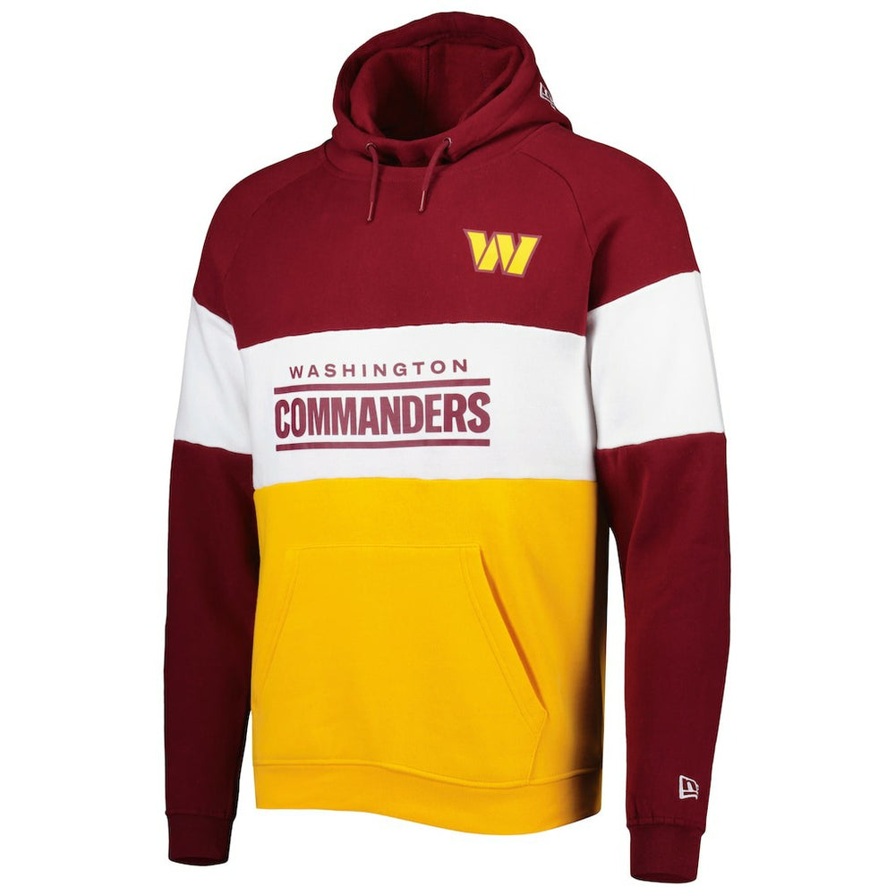 Washington Commanders Colorblock Current Pullover Hoodie | NFL Online