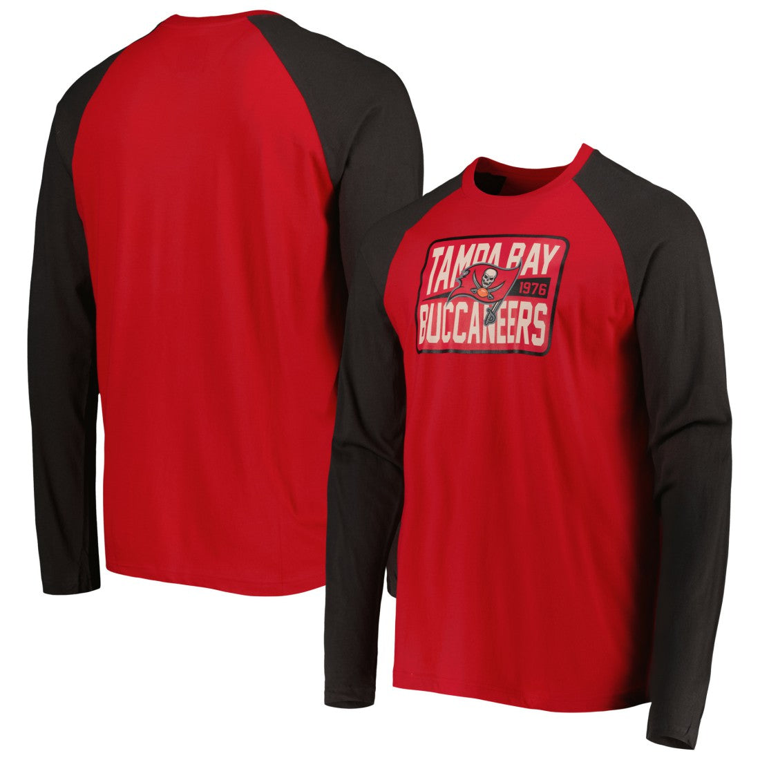 Tampa Bay Buccaneers Current Raglan Long Sleeve T-Shirt | NFL Sale