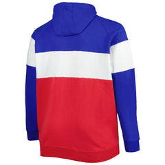 Buffalo Bills Big & Tall Current Team Colorblock Fleece Raglan Pullover Hoodie | NFL Outlet
