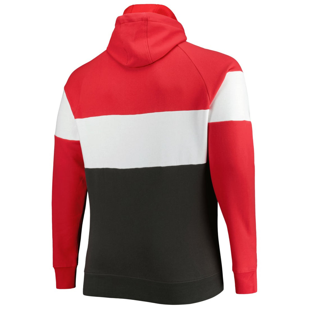 Tampa Bay Buccaneers Big & Tall Current Team Colorblock Fleece Raglan Pullover Hoodie | NFL New