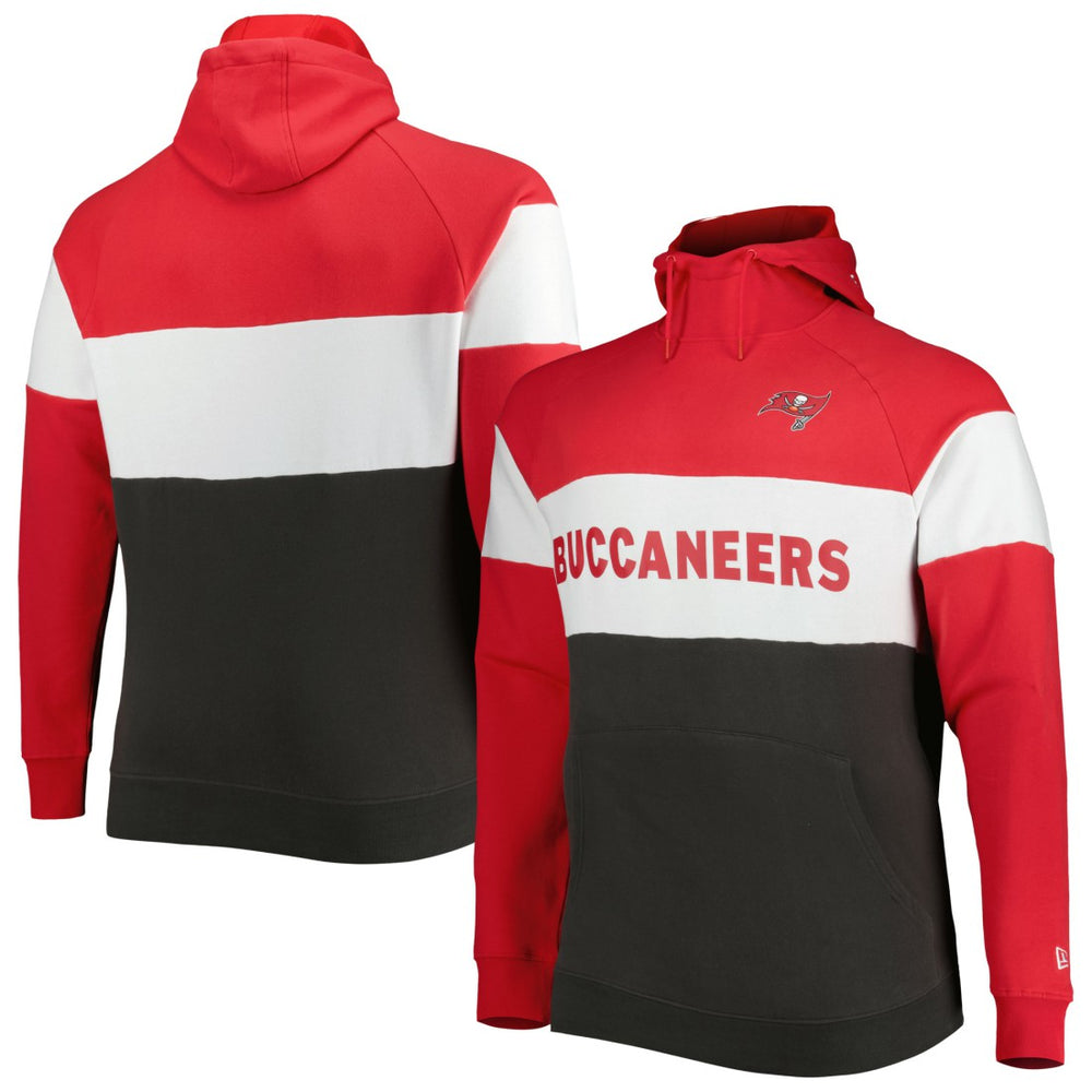 Tampa Bay Buccaneers Big & Tall Current Colorblock Raglan Fleece Pullover Hoodie | NFL On sale
