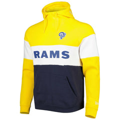 Los Angeles Rams Colorblock Throwback Pullover Hoodie | NFL Hot