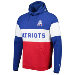 New England Patriots Colorblock Throwback Pullover Hoodie | NFL Online