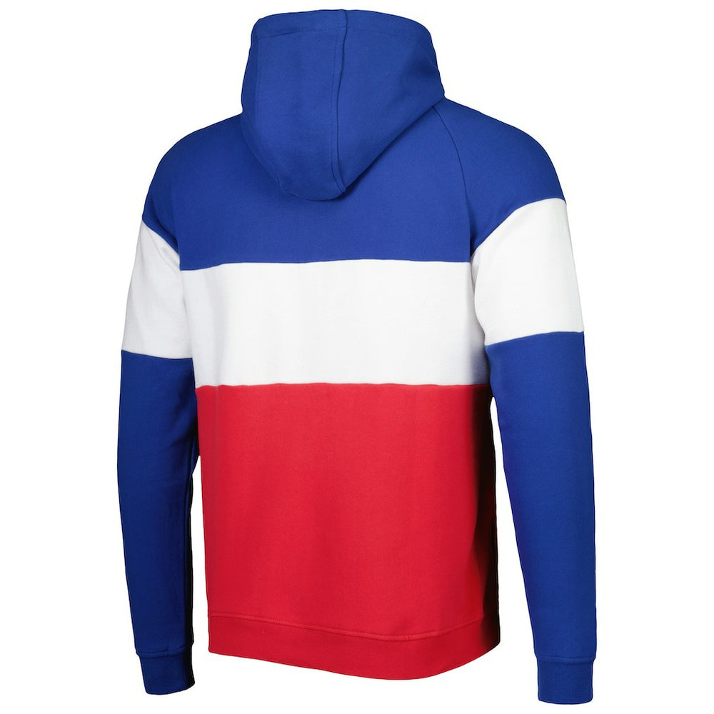 New England Patriots Colorblock Throwback Pullover Hoodie | NFL Online