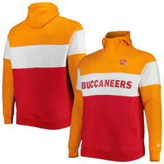 Tampa Bay Buccaneers Big & Tall Throwback Colorblock Raglan Pullover Hoodie | NFL Sale