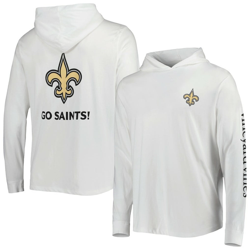 New Orleans Saints Vineyard Vines Local Long Sleeve Hoodie T-Shirt | NFL US