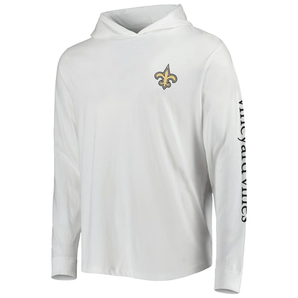 New Orleans Saints Vineyard Vines Local Long Sleeve Hoodie T-Shirt | NFL US