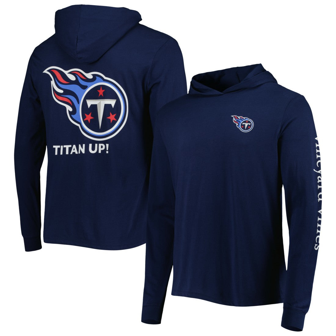 Tennessee Titans Vineyard Vines Local Long Sleeve Hoodie T-Shirt | NFL Outlet