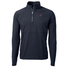 Buffalo Bills Cutter & Buck Adapt Eco Knit Hybrid Recycled Quarter-Zip Pullover Top | NFL Outlet