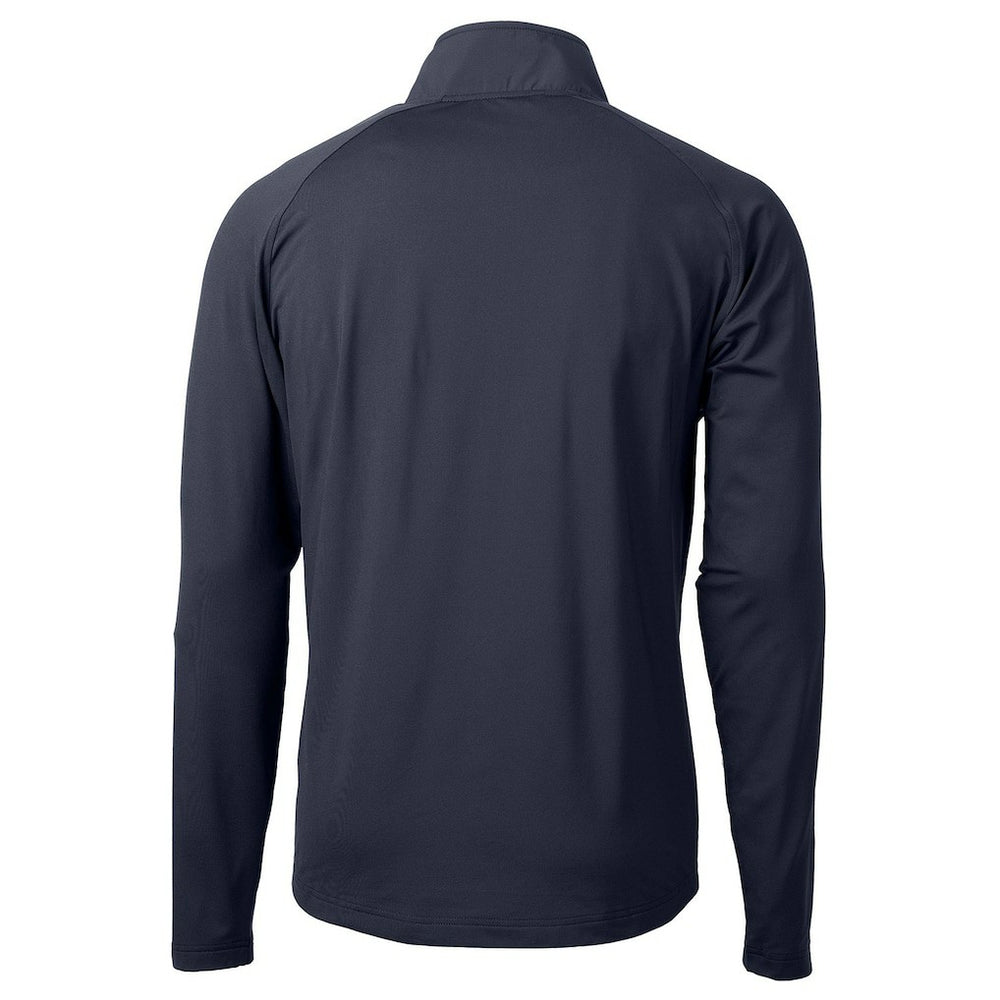 Denver Broncos Cutter & Buck Adapt Eco Knit Hybrid Recycled Quarter-Zip Pullover Top | NFL Discount