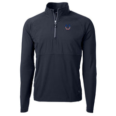 Indianapolis Colts Cutter & Buck Adapt Eco Knit Hybrid Recycled Quarter-Zip Pullover Top | NFL New