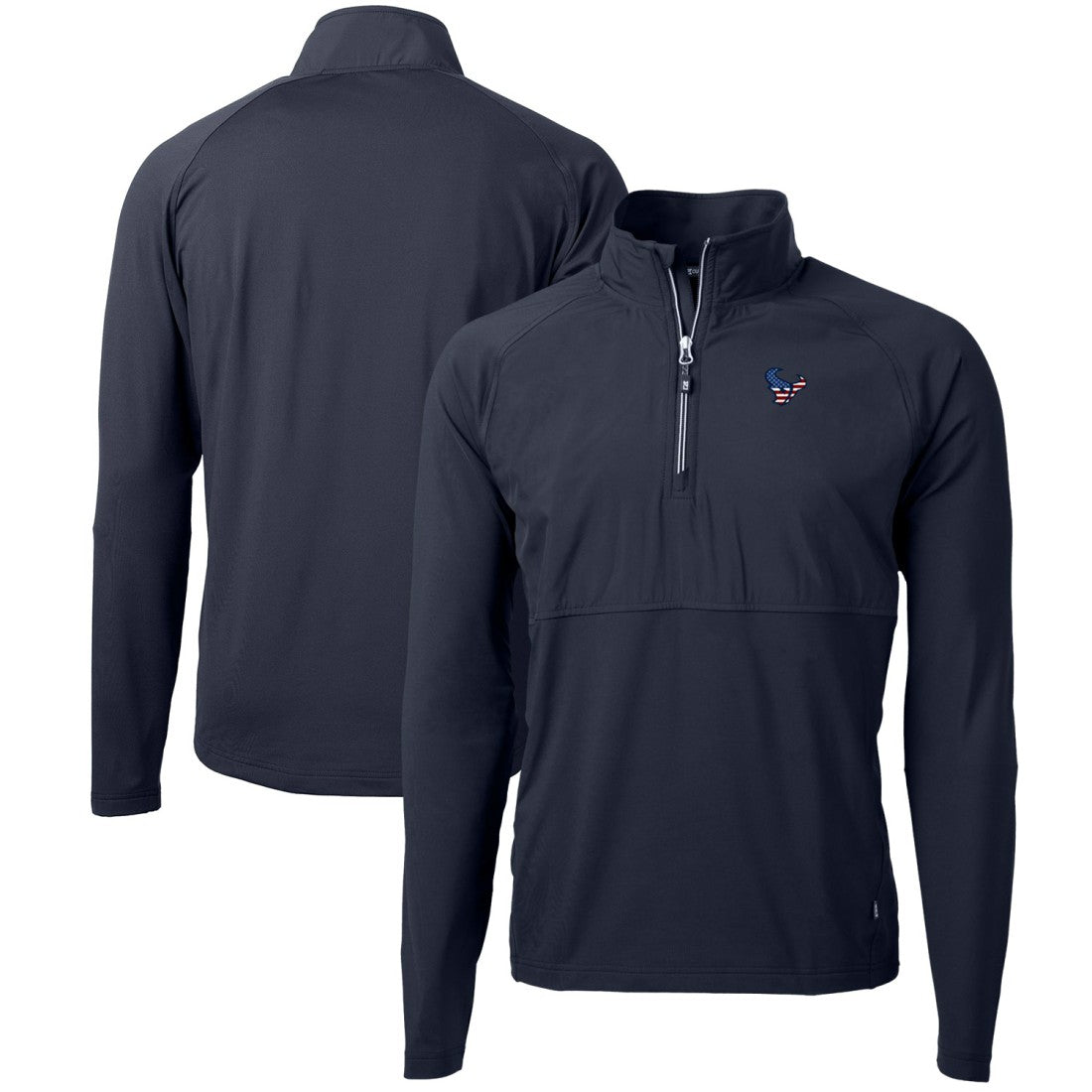 Houston Texans Cutter & Buck Adapt Eco Knit Hybrid Recycled Quarter-Zip Pullover Top | NFL US