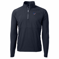Houston Texans Cutter & Buck Adapt Eco Knit Hybrid Recycled Quarter-Zip Pullover Top | NFL US