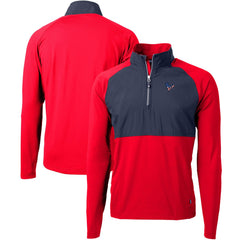 Houston Texans Cutter & Buck Adapt Eco Knit Hybrid Recycled Quarter-Zip Pullover Top | NFL Outlet