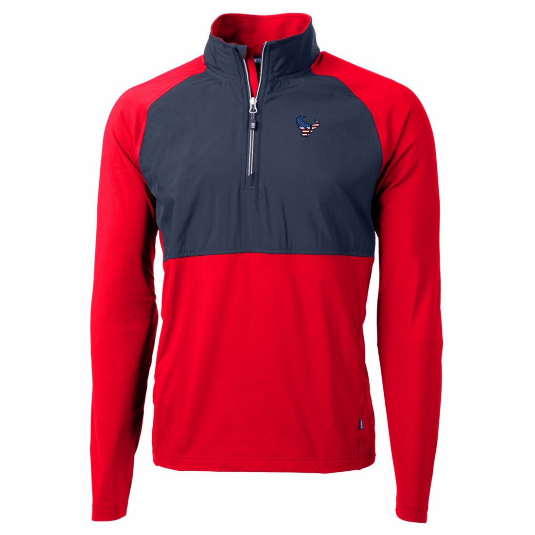 Houston Texans Cutter & Buck Adapt Eco Knit Hybrid Recycled Quarter-Zip Pullover Top | NFL Outlet
