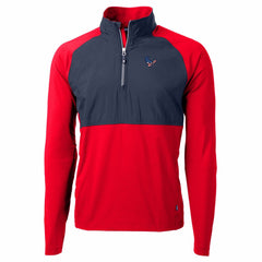 Houston Texans Cutter & Buck Adapt Eco Knit Hybrid Recycled Quarter-Zip Pullover Top | NFL Outlet