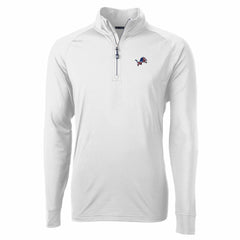 Detroit Lions Cutter & Buck Team Adapt Eco Knit Hybrid Recycled Quarter-Zip Pullover Top | NFL Hot