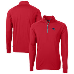 Tennessee Titans Cutter & Buck Team Adapt Eco Knit Hybrid Recycled Quarter-Zip Pullover Top | NFL New