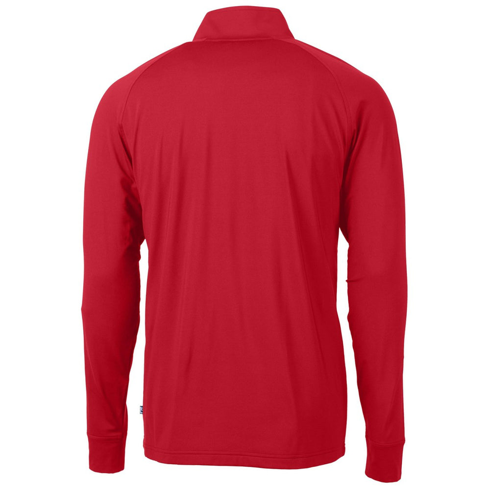 Tennessee Titans Cutter & Buck Team Adapt Eco Knit Hybrid Recycled Quarter-Zip Pullover Top | NFL New