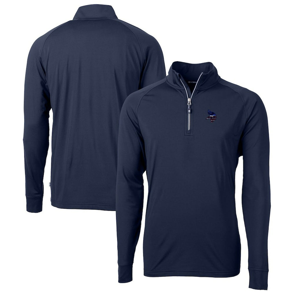 Minnesota Vikings Cutter & Buck Team Adapt Eco Knit Hybrid Recycled Quarter-Zip Pullover Top | NFL US