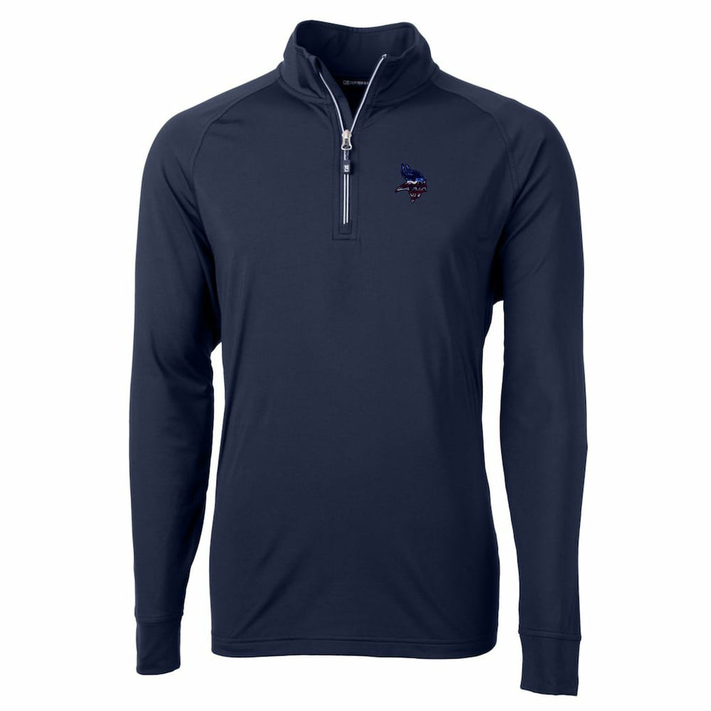 Minnesota Vikings Cutter & Buck Team Adapt Eco Knit Hybrid Recycled Quarter-Zip Pullover Top | NFL US