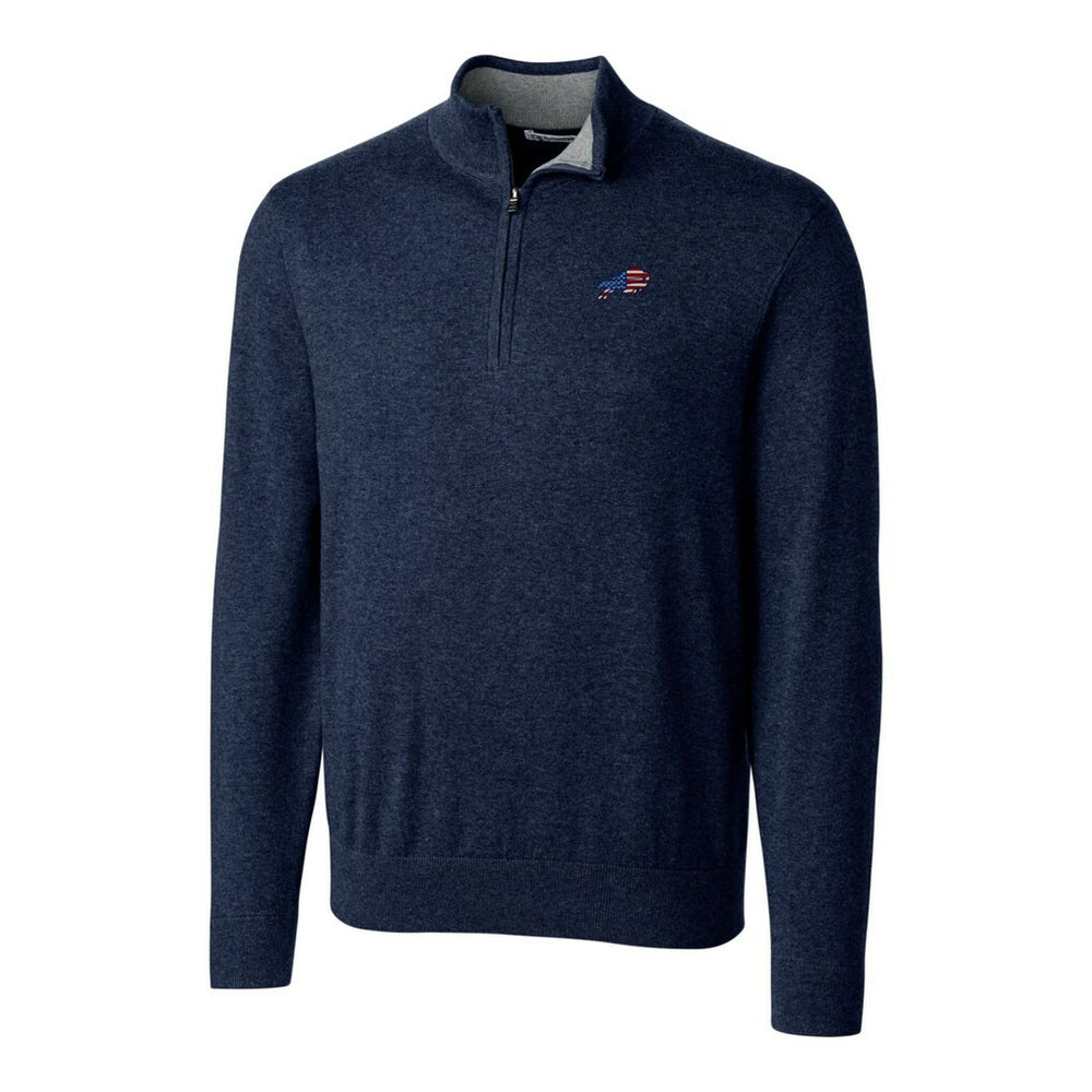 Buffalo Bills Cutter & Buck Lakemont Quarter-Zip Pullover Sweater | NFL Hot