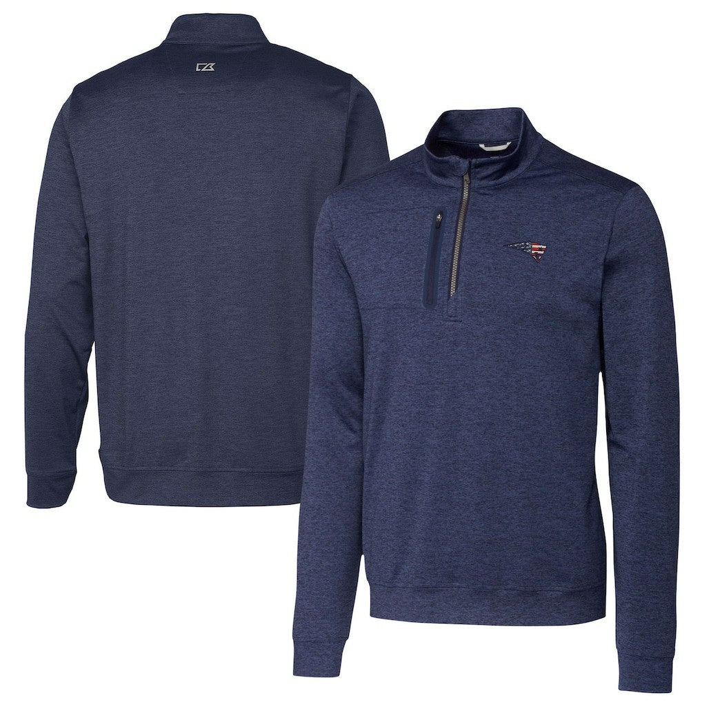 New England Patriots Cutter & Buck Stealth Quarter-Zip Pullover Top | NFL Near me