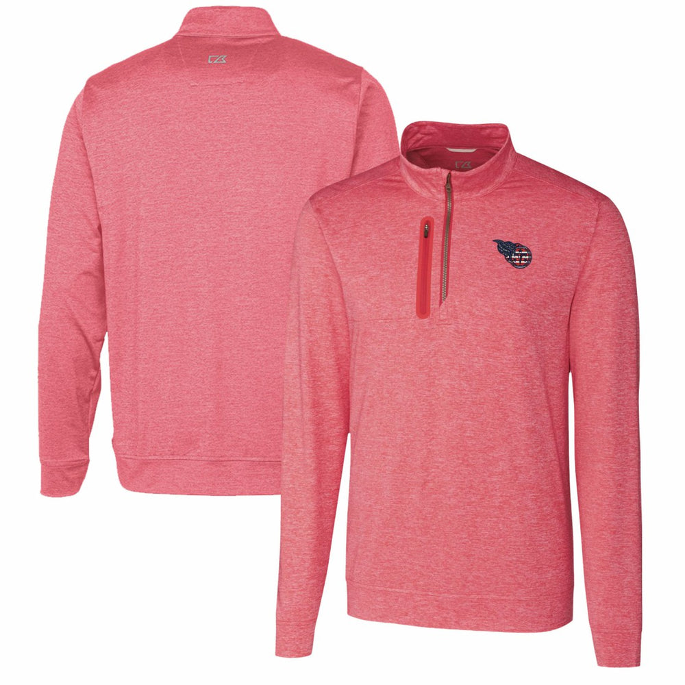 Tennessee Titans Cutter & Buck Stealth Quarter-Zip Pullover Top | NFL Discount