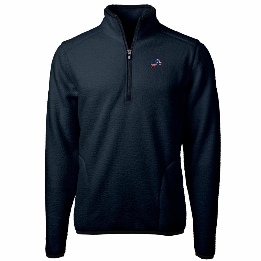 Detroit Lions Cutter & Buck Big & Tall Cascade Eco Sherpa Fleece Quarter-Zip Pullover Jacket | NFL Online