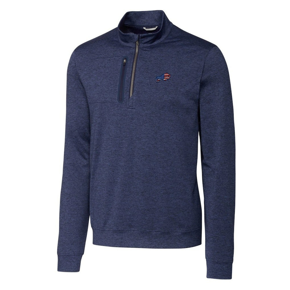 Buffalo Bills Cutter & Buck Big & Tall Stealth Quarter-Zip Jacket | NFL Online