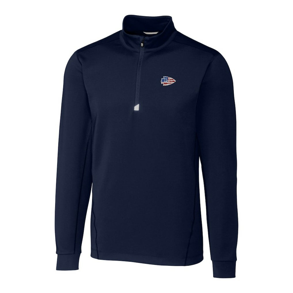 Kansas City Chiefs Cutter & Buck Big & Tall Traverse Stretch Quarter-Zip Pullover Top | NFL On sale