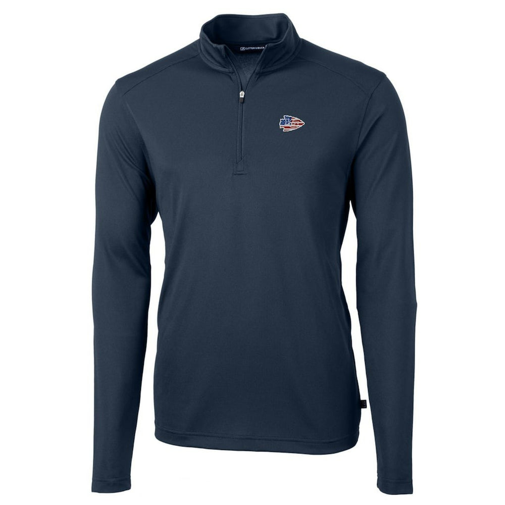 Kansas City Chiefs Cutter & Buck Big & Tall Virtue Eco Pique Recycled Quarter-Zip Jacket | NFL Near me