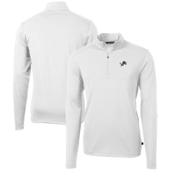 Detroit Lions Cutter & Buck Big & Tall Virtue Eco Pique Recycled Quarter-Zip Jacket | NFL Sale
