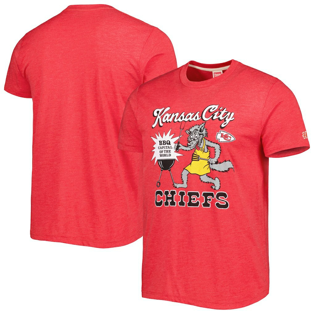 Kansas City Chiefs Homage BBQ Hyper Local Tri-Blend T-Shirt | NFL New