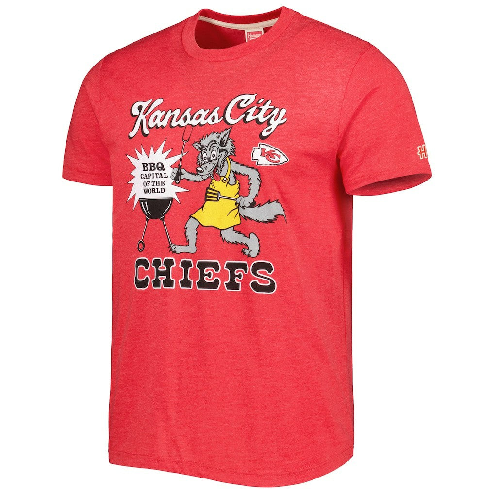 Kansas City Chiefs Homage BBQ Hyper Local Tri-Blend T-Shirt | NFL New