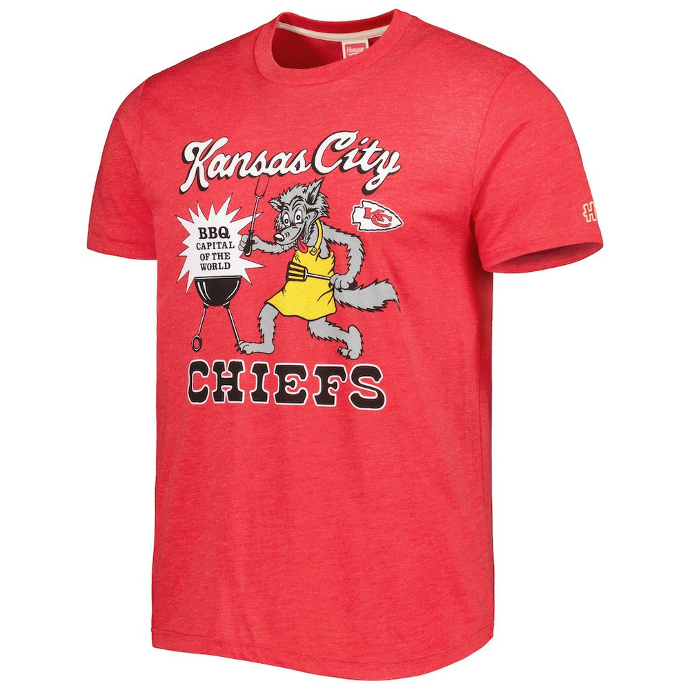 Kansas City Chiefs Homage BBQ Hyper Local Tri-Blend T-Shirt | NFL New