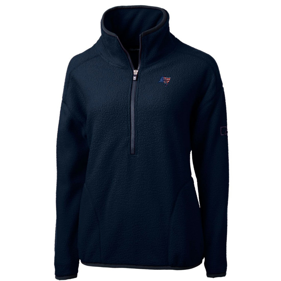 Tampa Bay Buccaneers Cutter & Buck Women's Americana Cascade Eco Sherpa Fleece Half-Zip Pullover Jacket | NFL On sale