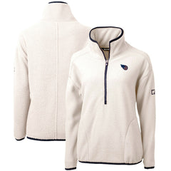 Tennessee Titans Cutter & Buck Women's Americana Cascade Eco Sherpa Fleece Half-Zip Pullover Jacket | NFL Sale