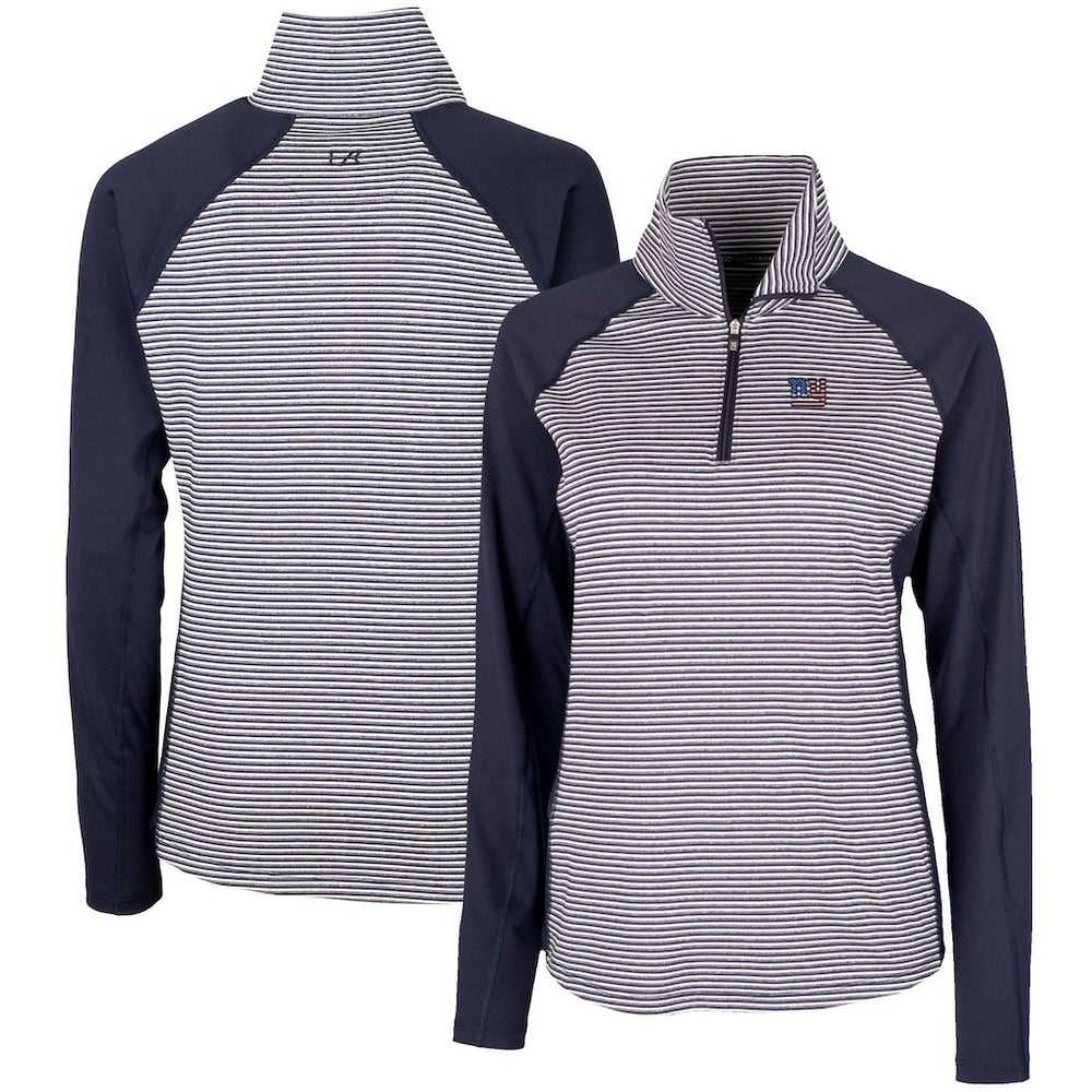 New York Giants Cutter & Buck Women's Forge Tonal Half-Zip Top | NFL Online