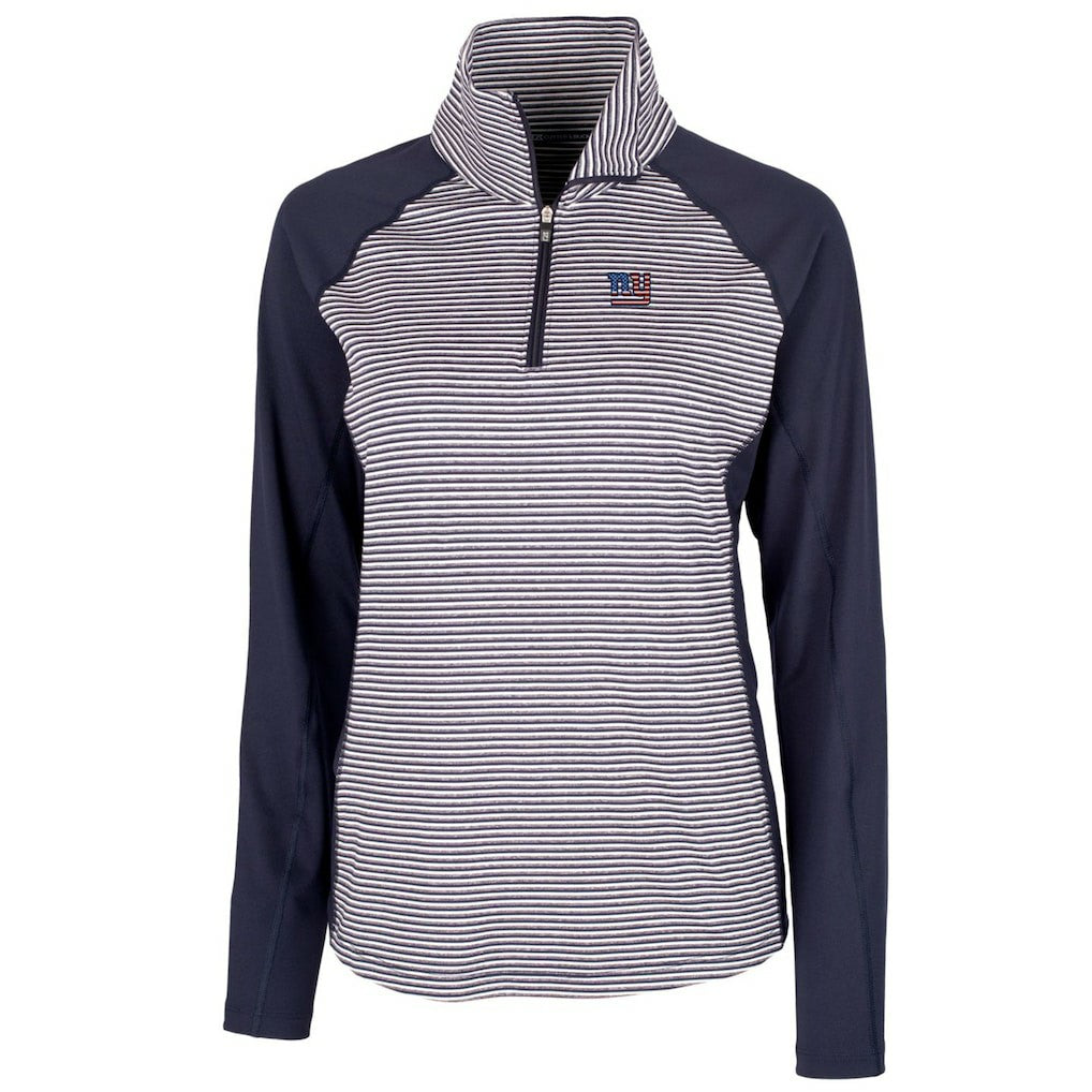 New York Giants Cutter & Buck Women's Forge Tonal Half-Zip Top | NFL Online