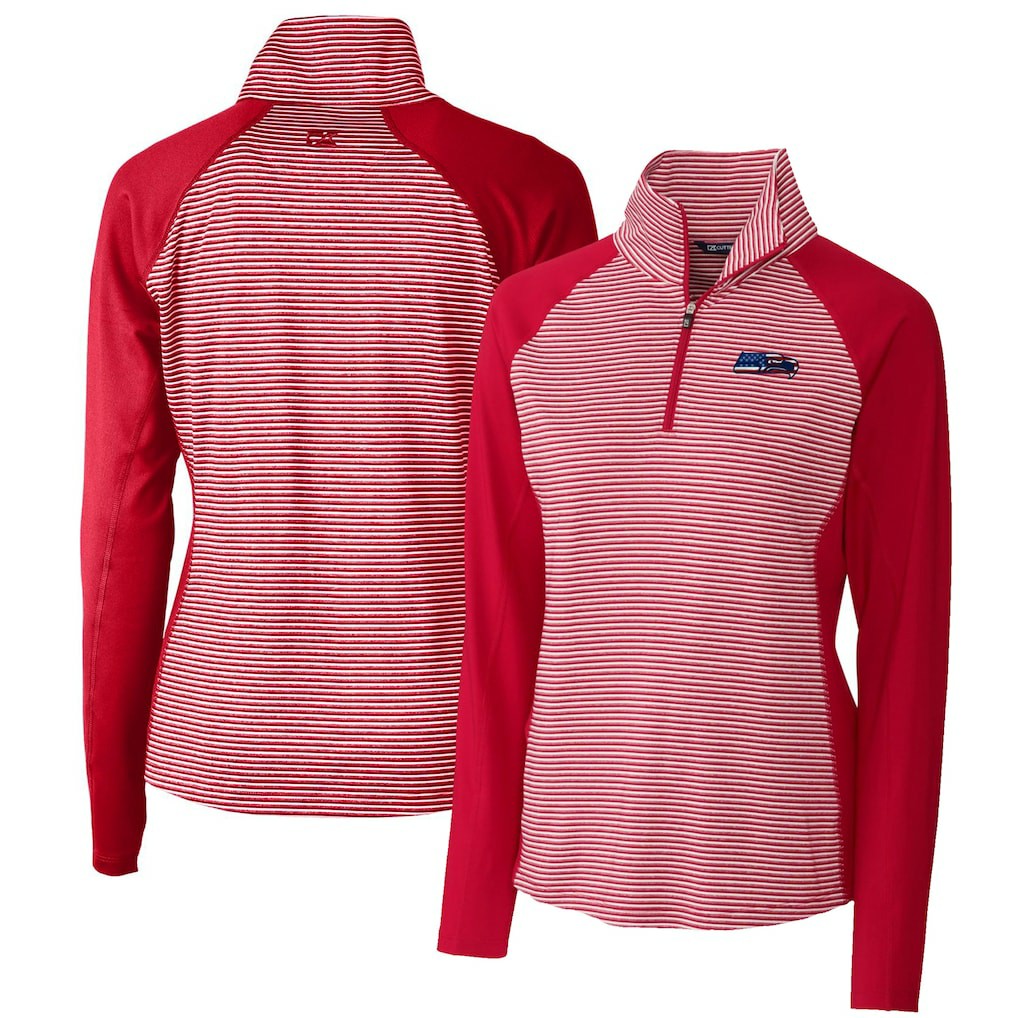Seattle Seahawks Cutter & Buck Women's Forge Tonal Half-Zip Top | NFL Sale