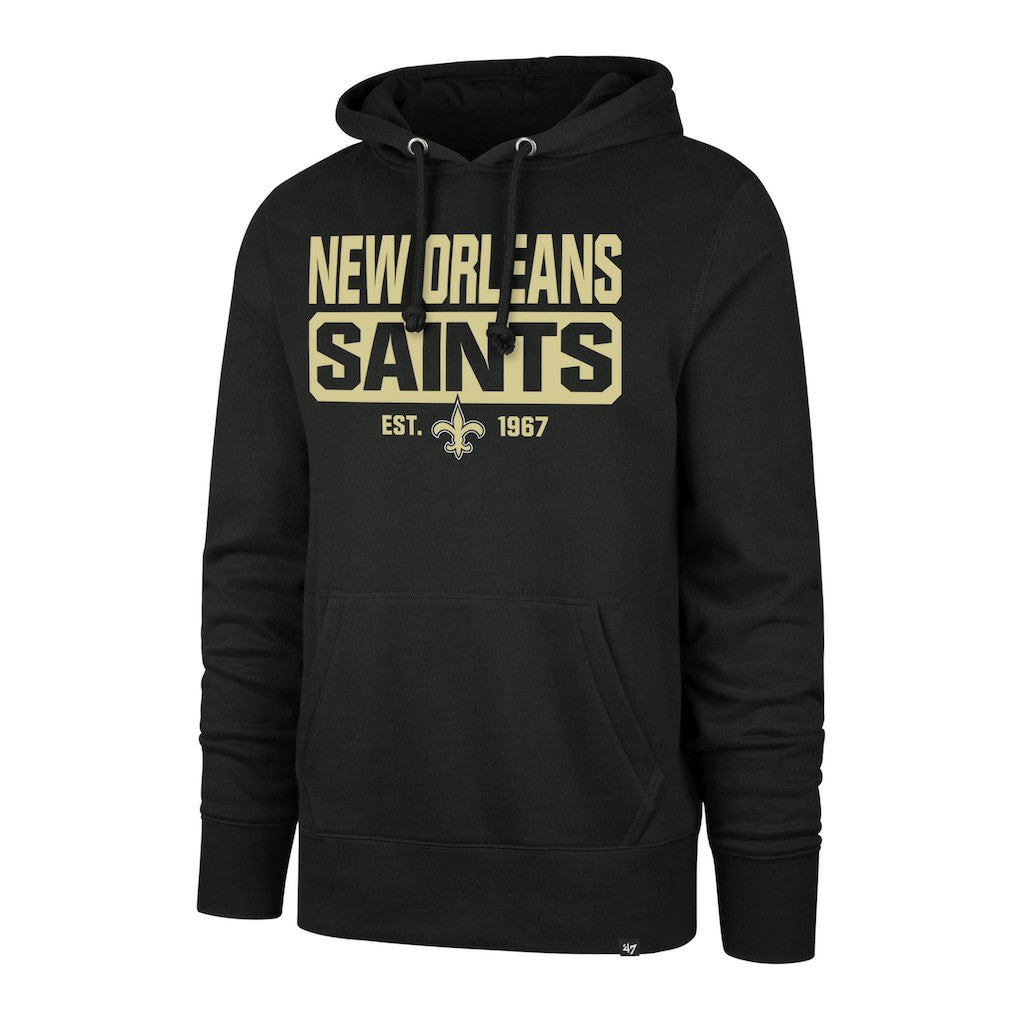 New Orleans Saints '47 Box Out Headline Pullover Hoodie | NFL Online
