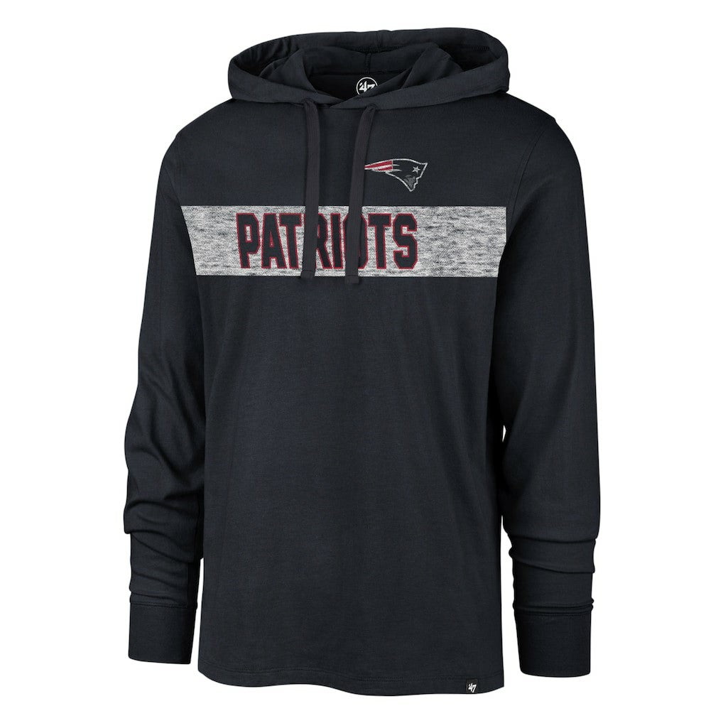 New England Patriots '47 Field Franklin Hooded Long Sleeve T-Shirt | NFL On sale