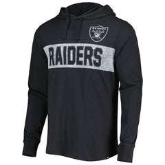 Las Vegas Raiders '47 Field Franklin Hooded Long Sleeve T-Shirt | NFL Hot