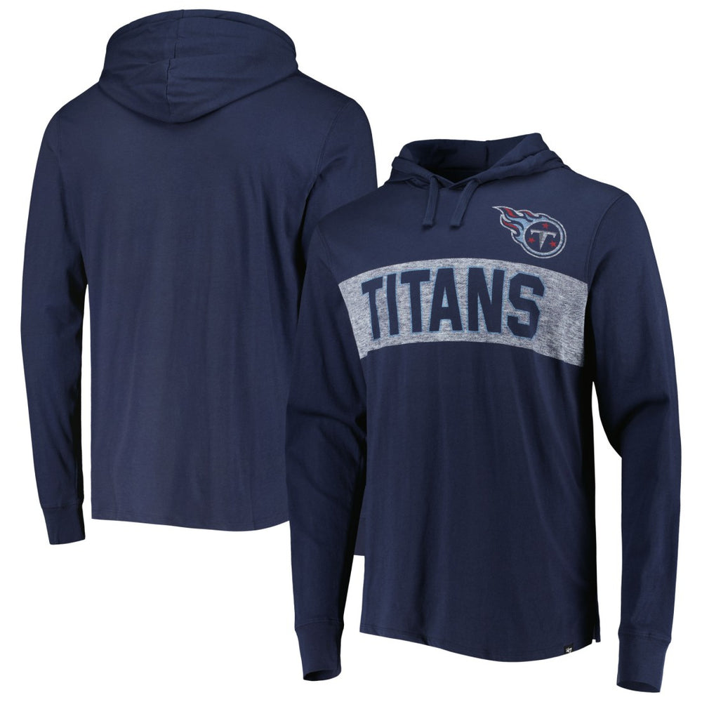 Tennessee Titans '47 Field Franklin Hooded Long Sleeve T-Shirt | NFL Discount