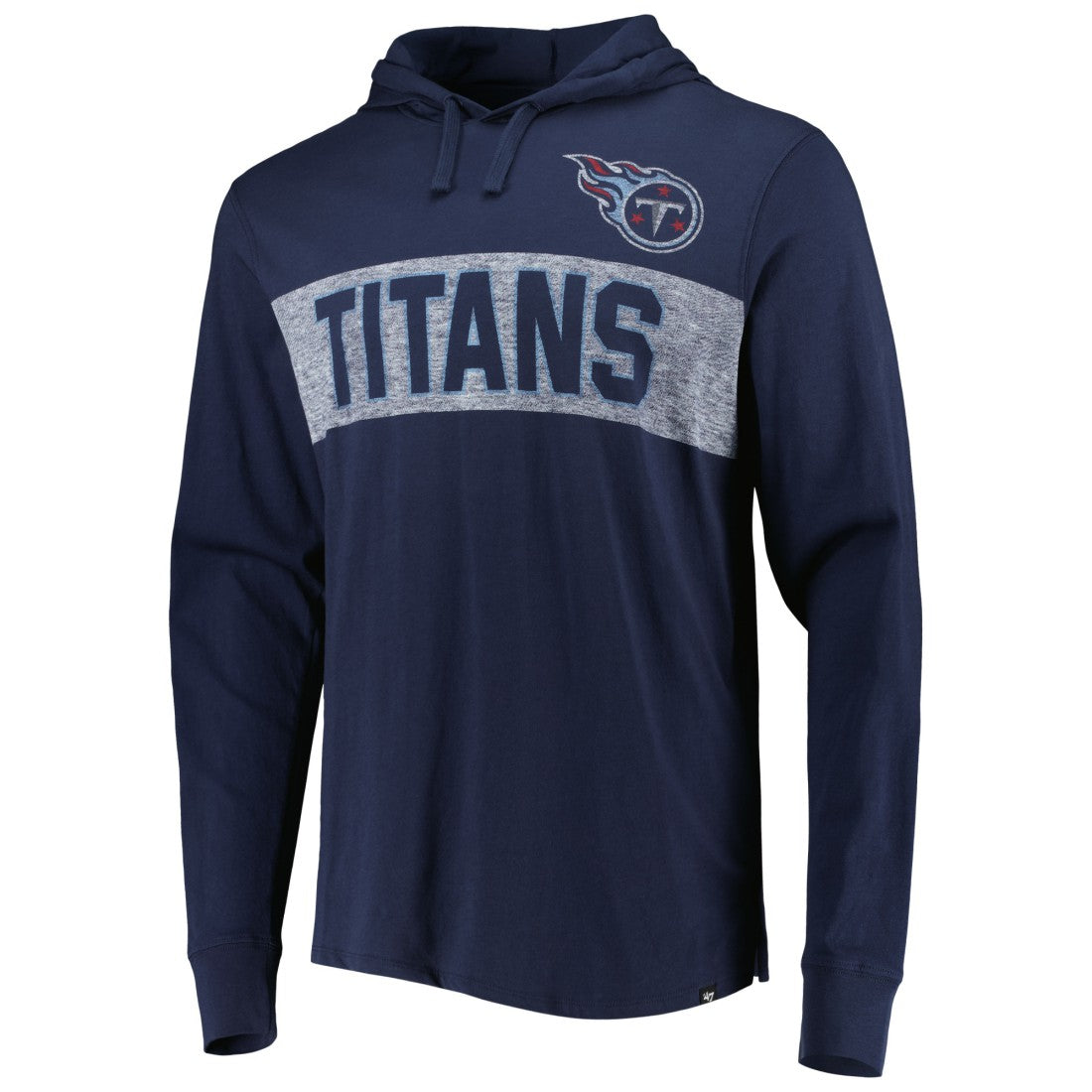 Tennessee Titans '47 Field Franklin Hooded Long Sleeve T-Shirt | NFL Discount