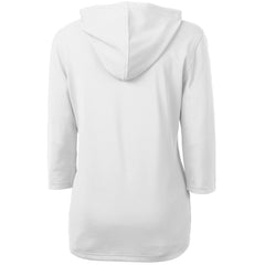 Minnesota Vikings Cutter & Buck Women's Virtue Eco Pique 3/4 Sleeve Half-Zip Pullover Hoodie | NFL US