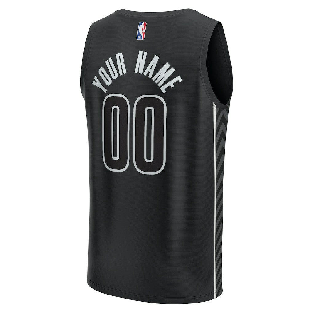 Black Brooklyn Nets Custom Fast Break Jersey | NBA