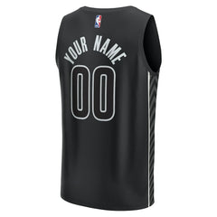 Black Brooklyn Nets Custom Fast Break Jersey | NBA