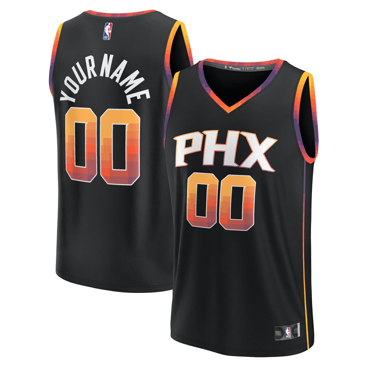 Black Phoenix Suns Fast Break Custom Replica Jersey | NBA